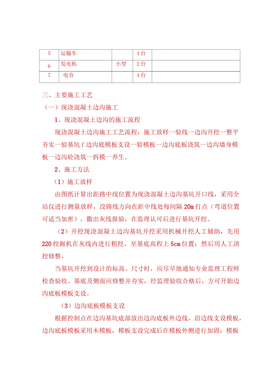 排水工程边沟边沟盖板施工技术方案_第3页