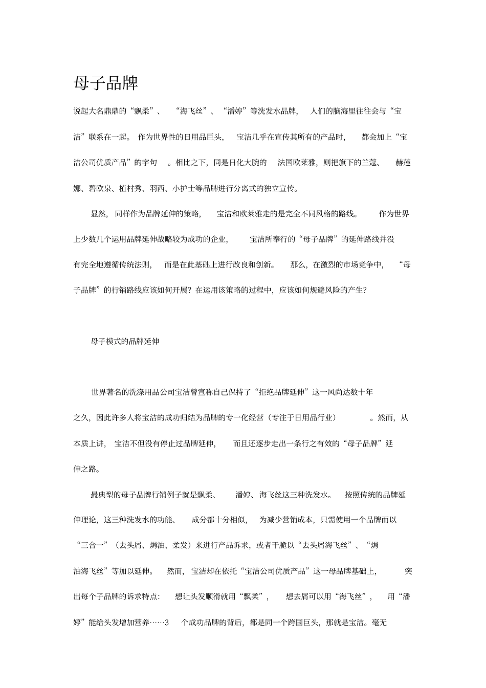 母子品牌构架研究_第1页