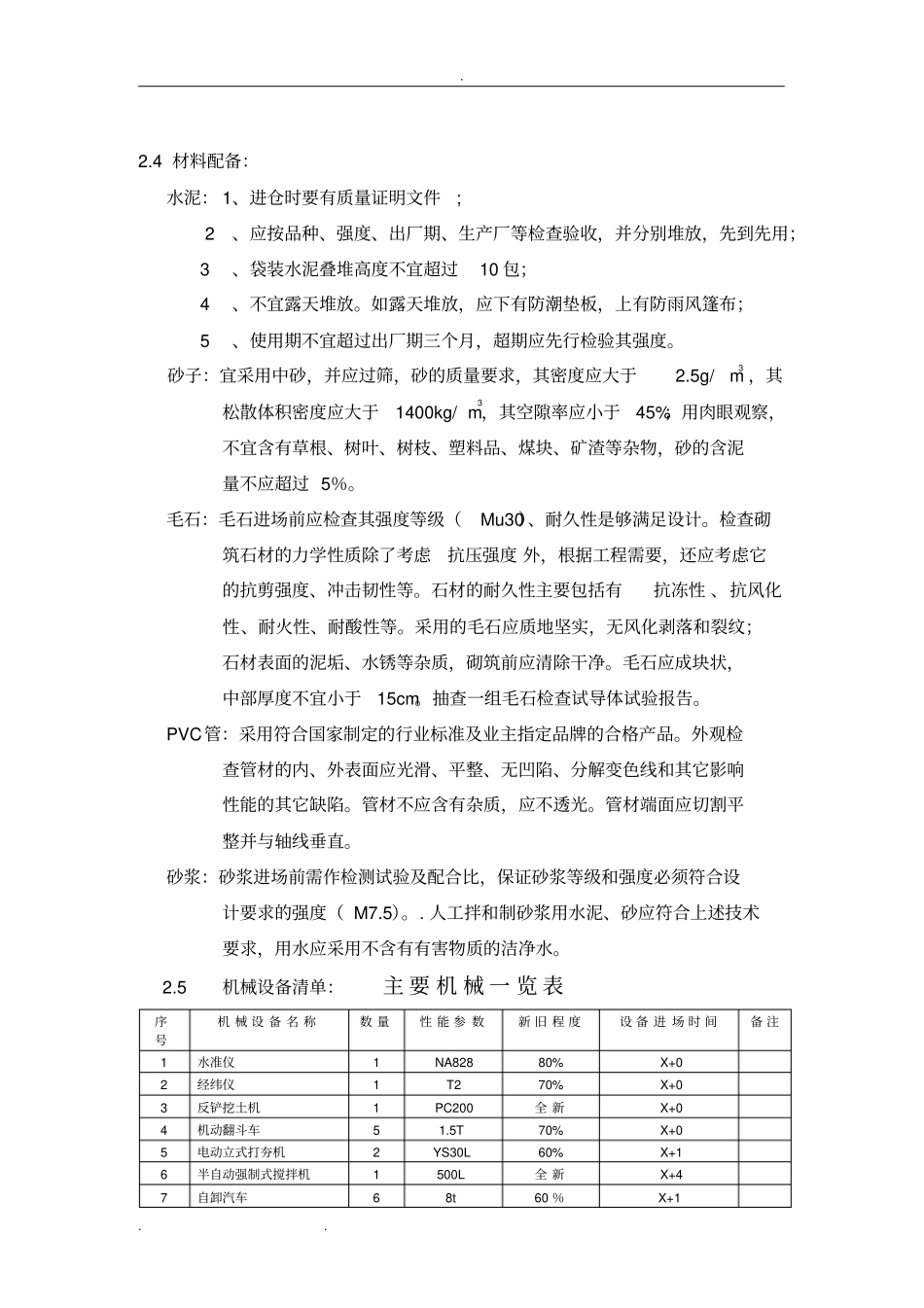 毛石挡土墙砌筑方案_第3页