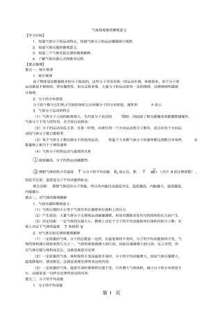 气体热现象的微观意义