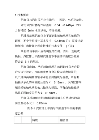 气缸工艺卡讲解
