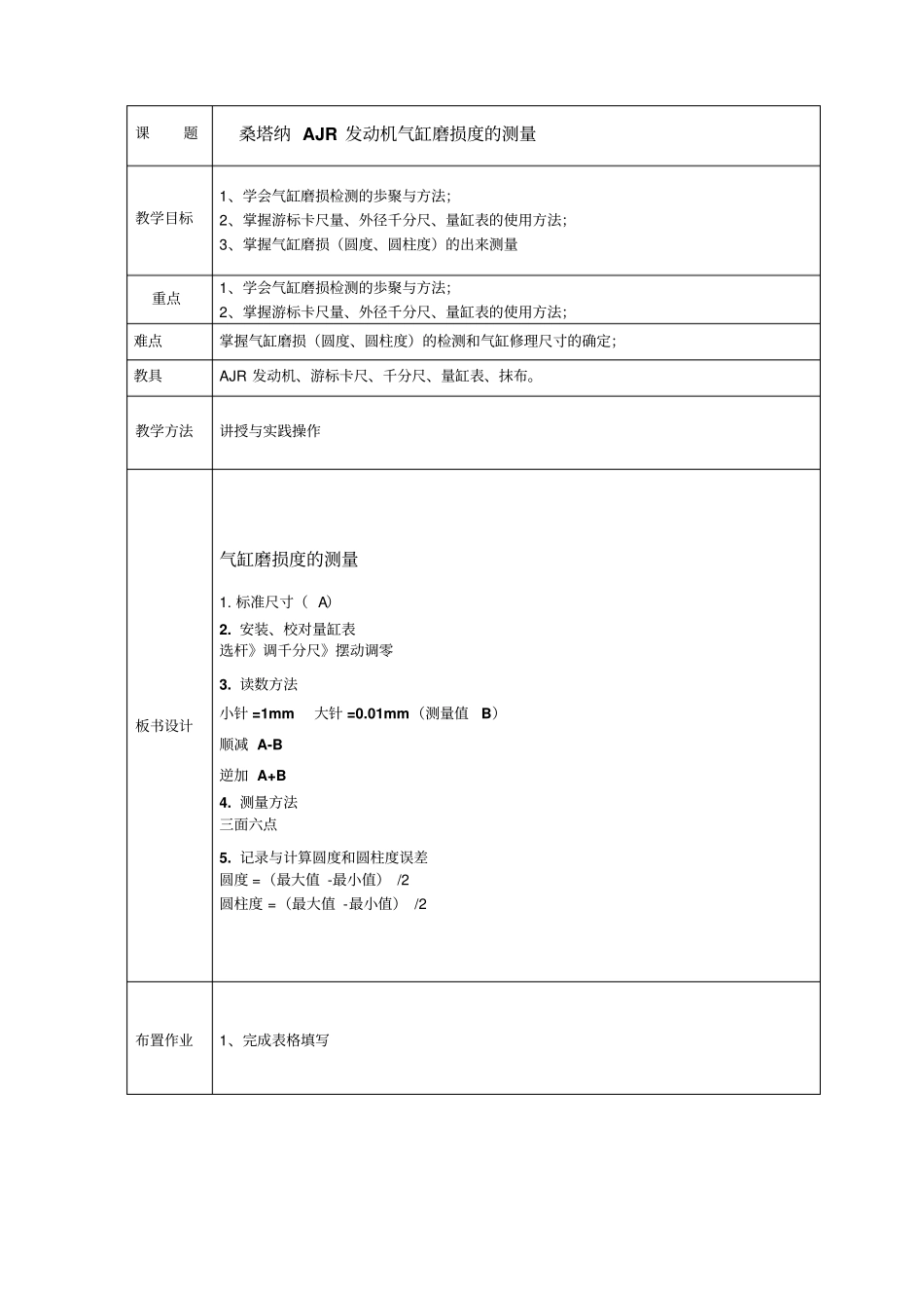 气缸磨损度的测量分析_第1页