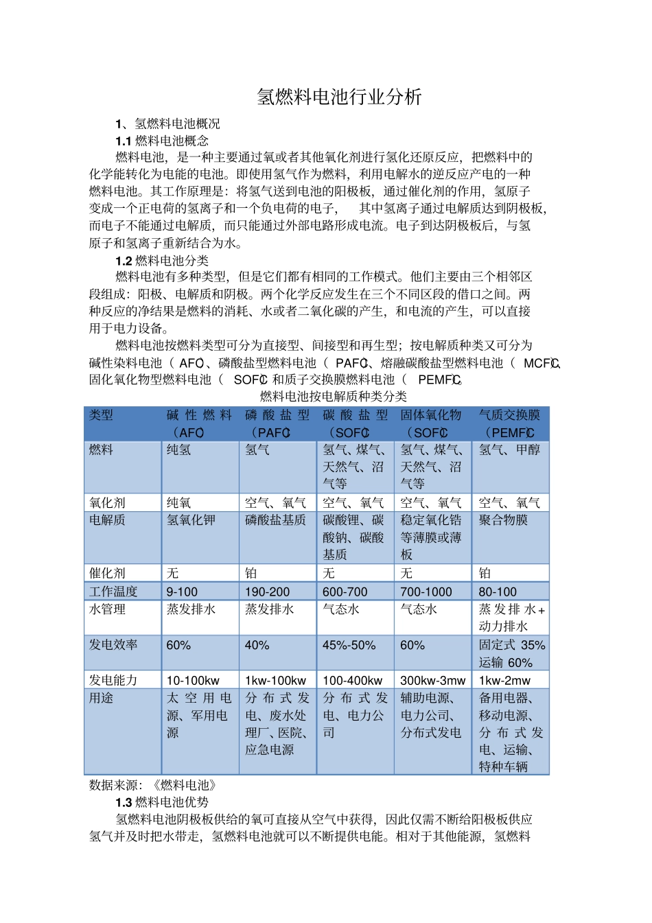 氢燃料电池行业研究概述_第2页