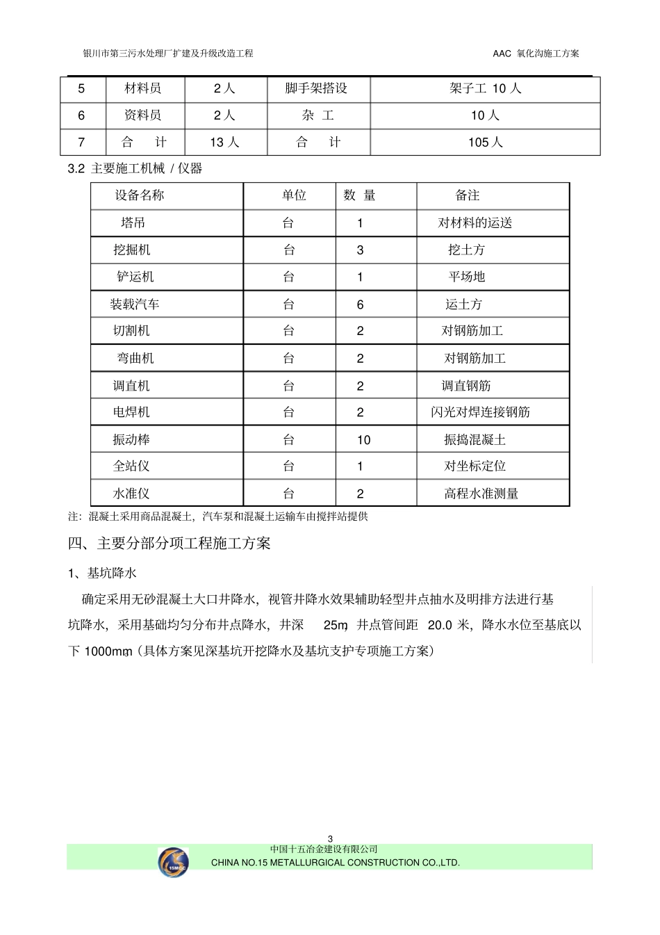 氧化沟施工方案_第3页