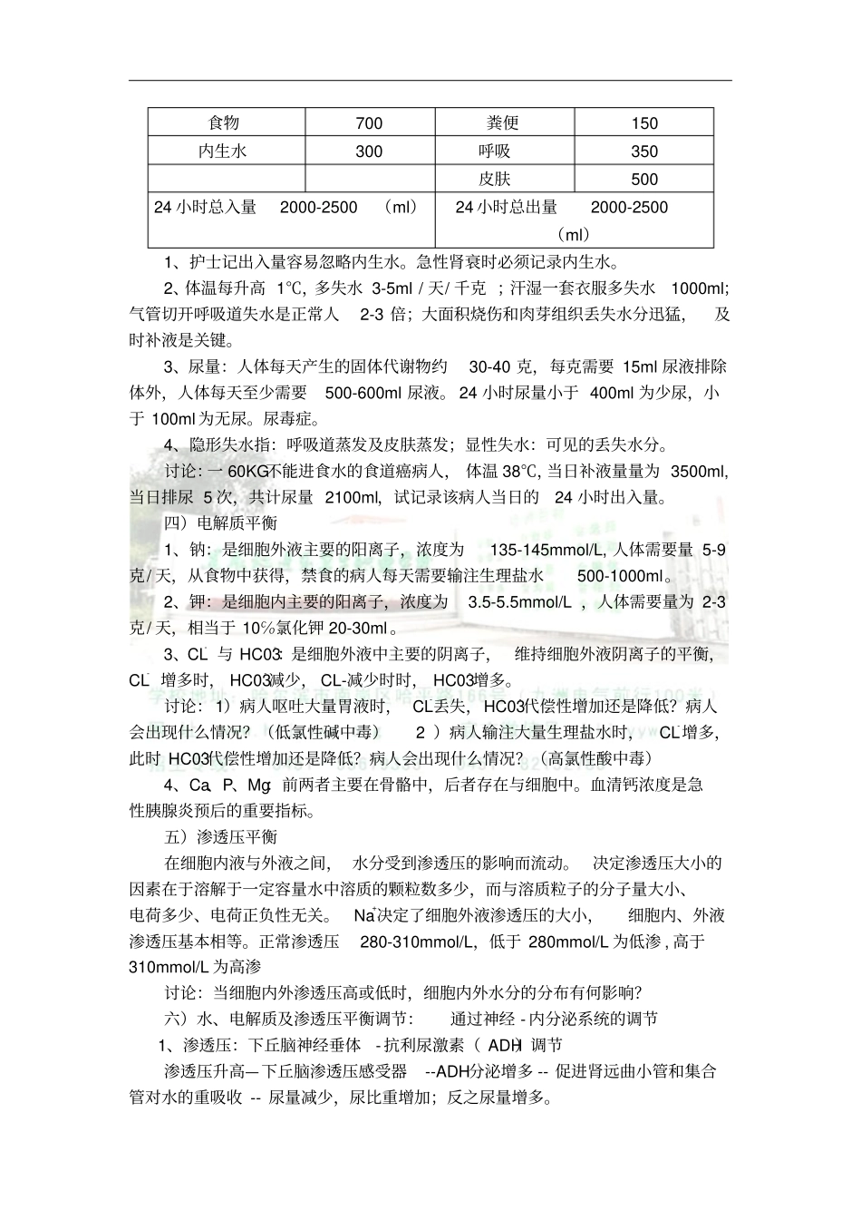 水、钠、钾代谢失衡病人的护理讲解_第2页