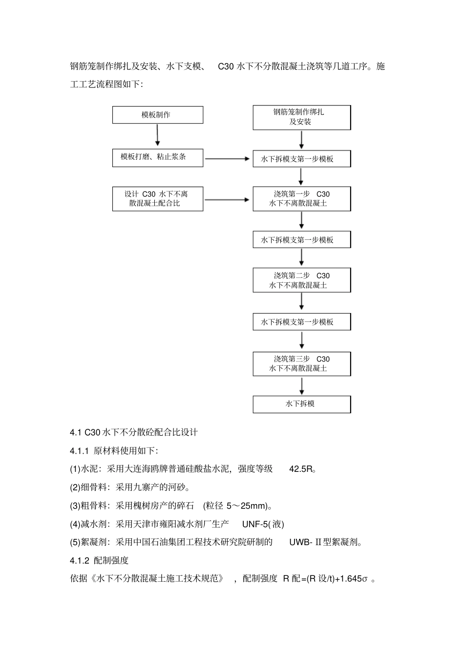 水下浇注不分散砼施工方案_第3页