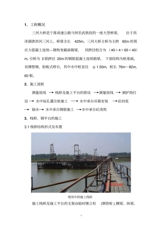 水中桩基础、承台施工方案