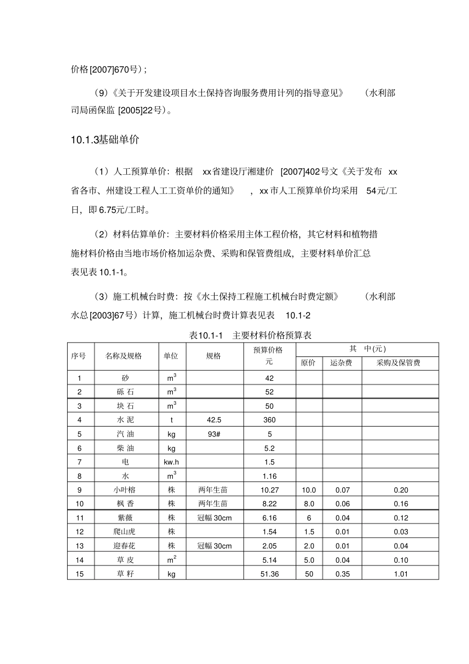 水土保持投资估算及效益分析_第2页