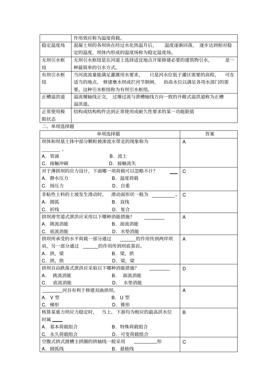 水工建筑物复习思考题_第2页