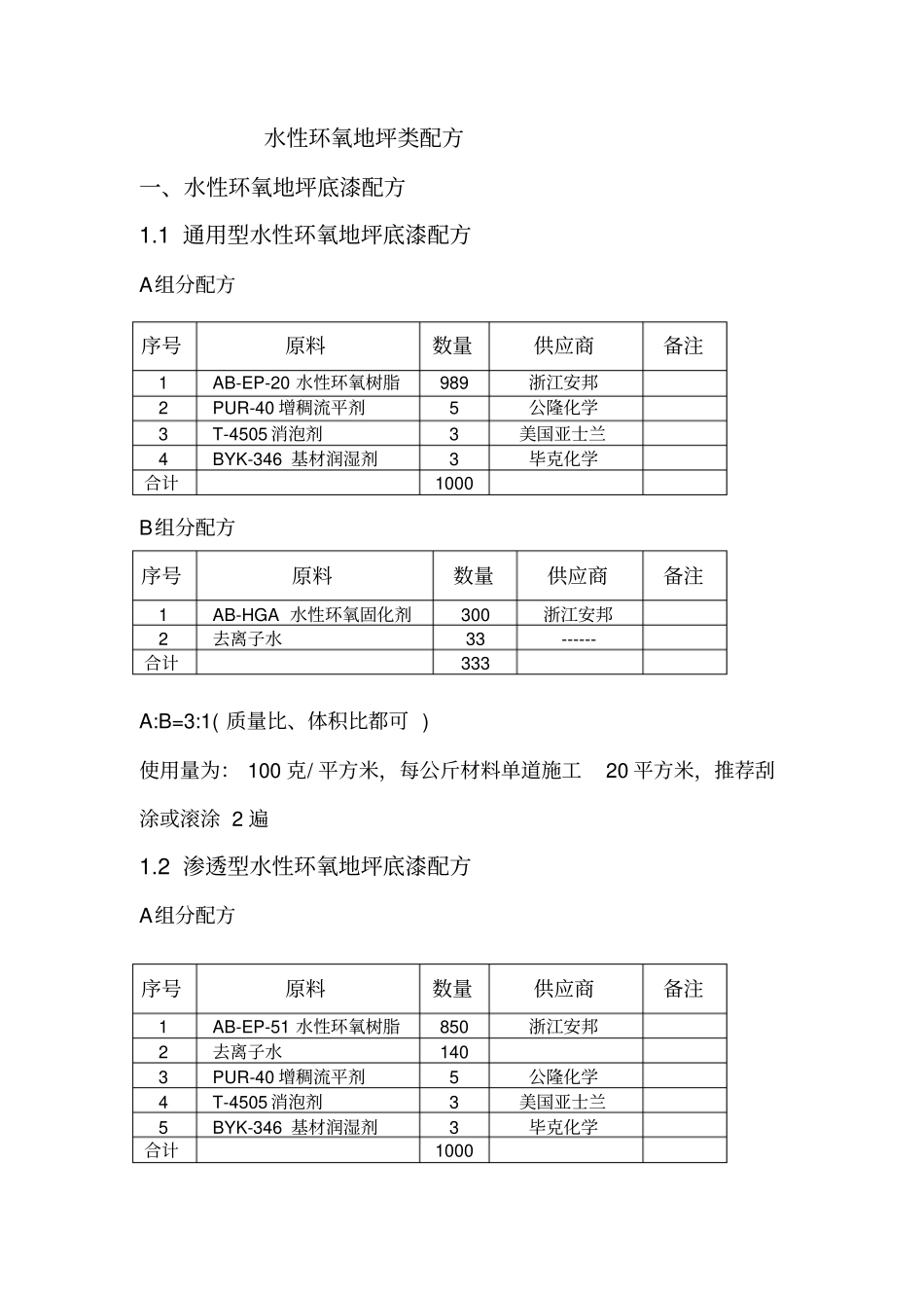 水性环氧地坪配方_第1页
