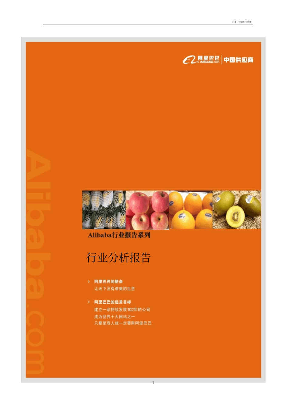 水果行业分析报告_第1页