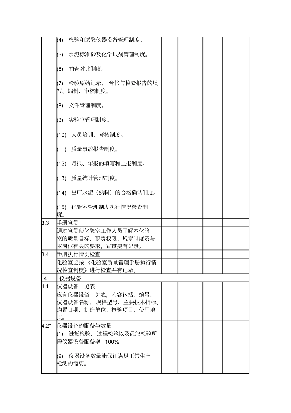 水泥企业化验室评审考核表_第3页
