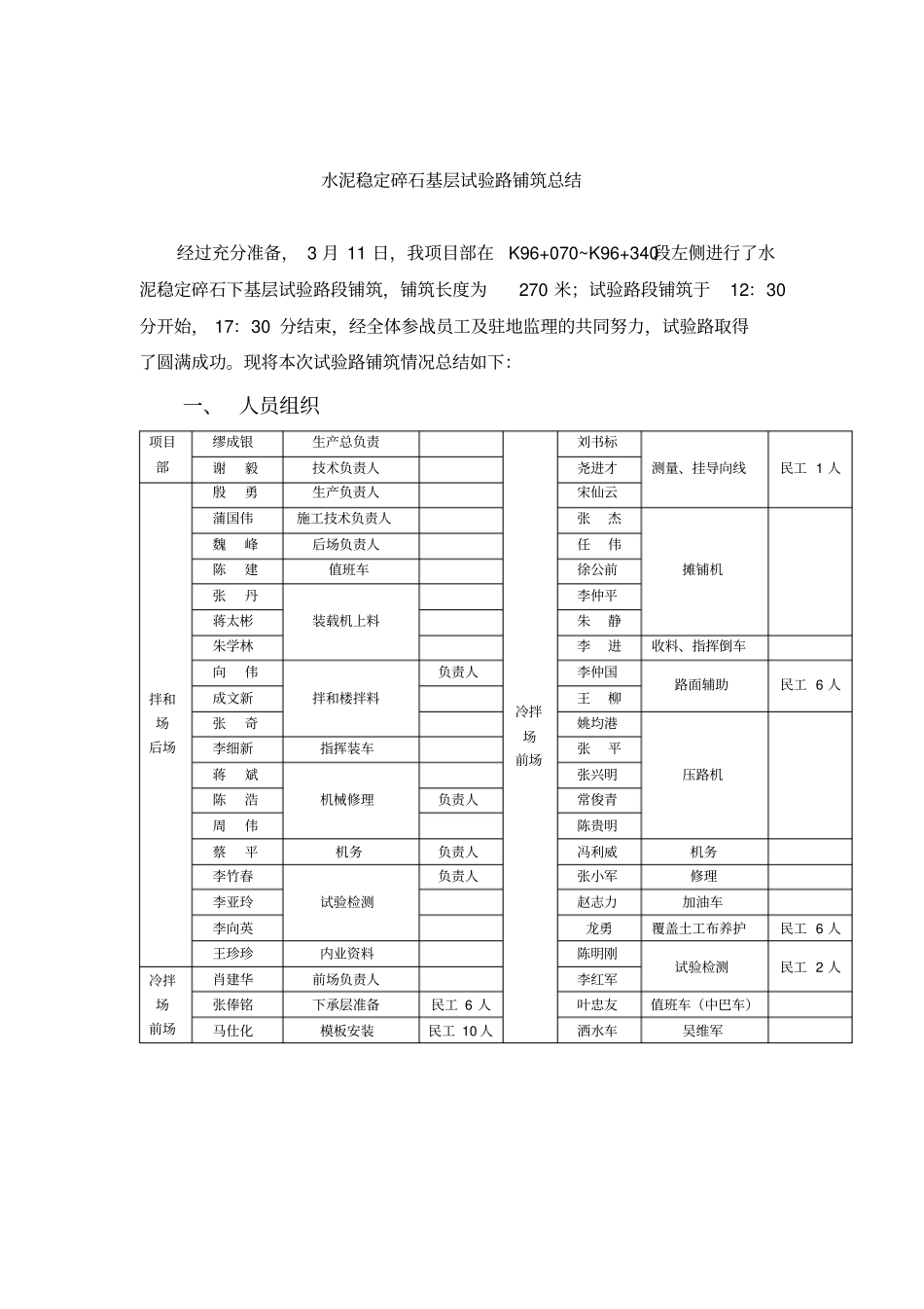 水泥稳定碎石基层试验路铺筑_第2页
