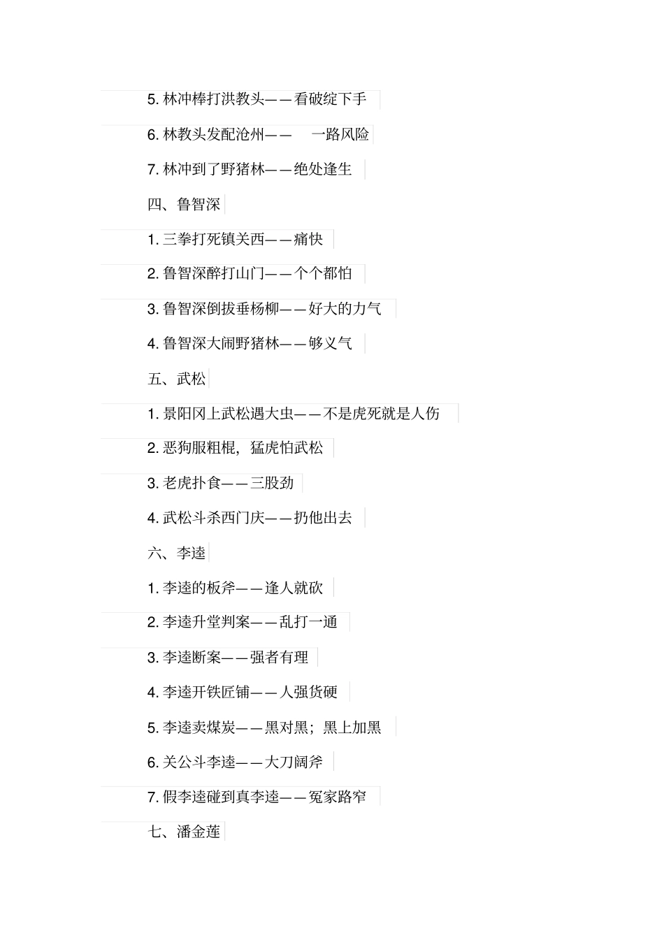 水浒传中的歇后语大全参考_第2页