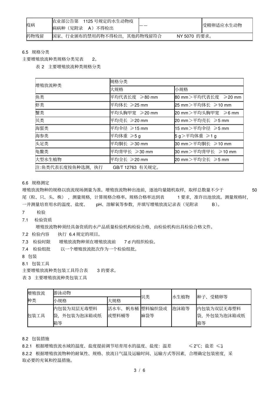 水生生物增殖放流技术规程_第3页