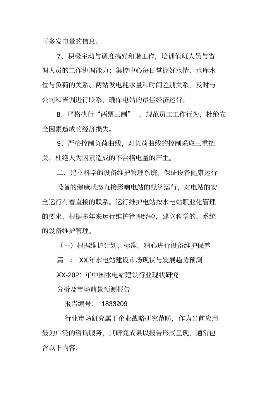 水电站XX年工作计划_第3页