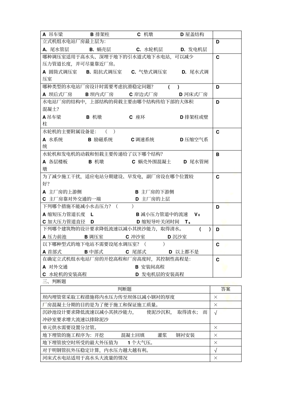 水电站复习思考题20106_第3页