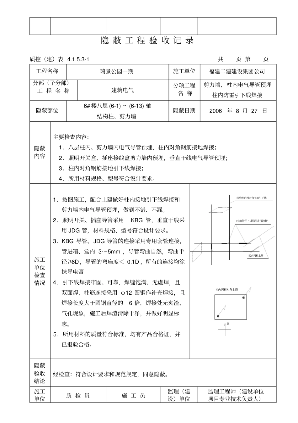 水电隐蔽工程验收记录范例_第2页