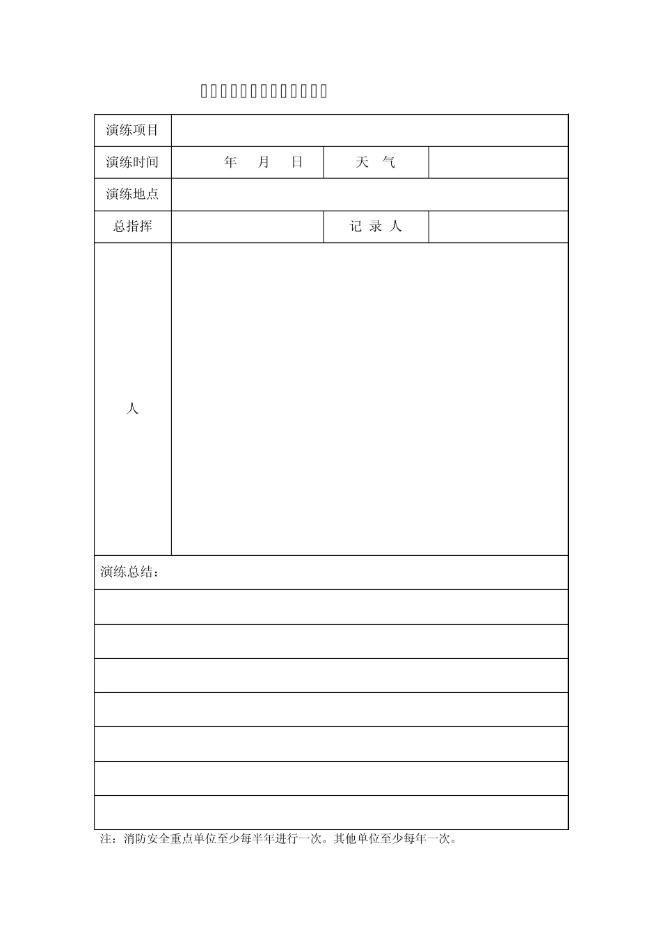 “四个能力”建设台账消防安全演练、培训记录本_第3页