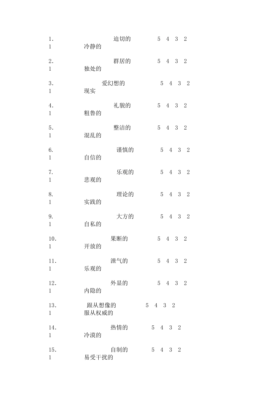 “大五”人格(BigFivePersonality)_第2页