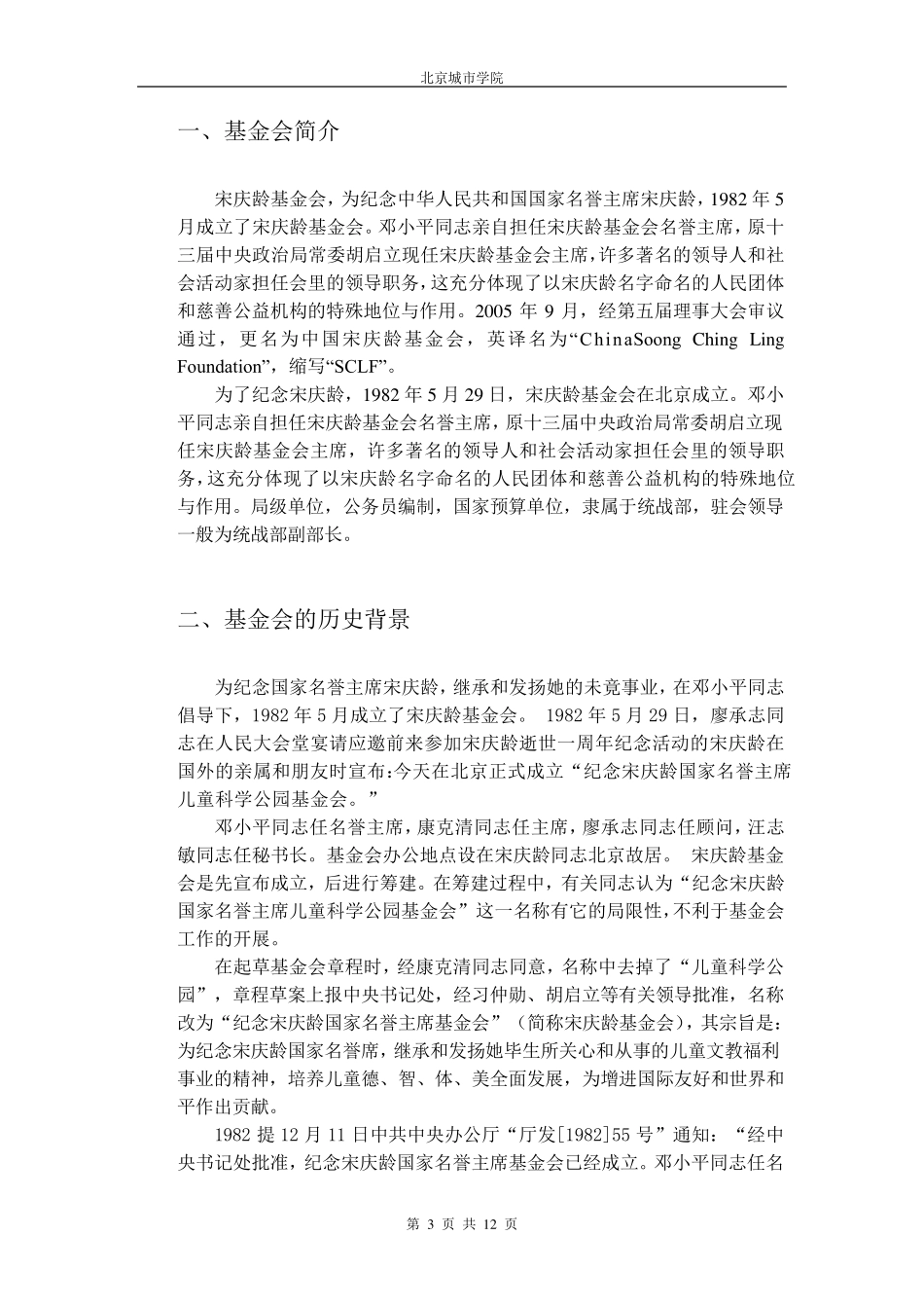 “宋庆龄基金会”案例分析报告_第3页