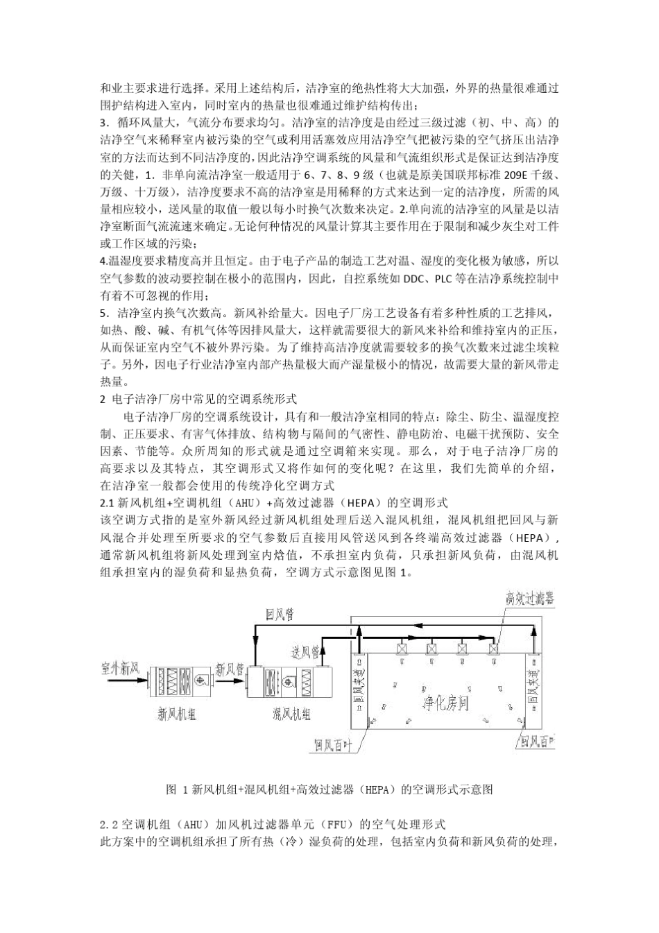 “干盘管”在电子洁净厂房中的应用_第2页