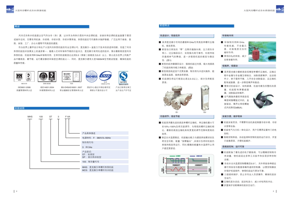 “开拓者”系列高效型风冷单螺杆式热泵机组MHS_第2页
