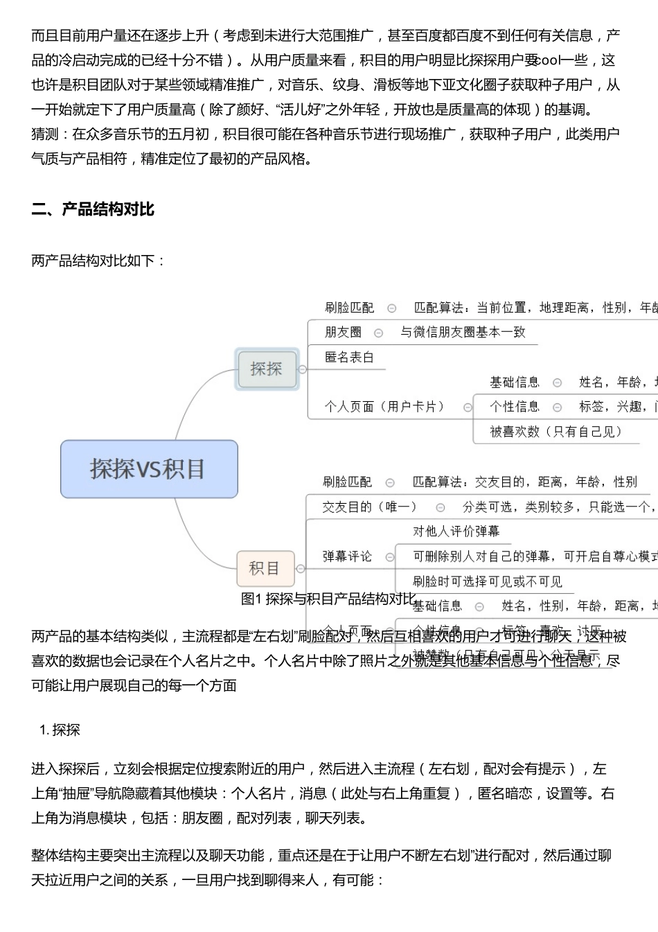 “探探”与“积目”APP产品分析报告_第2页