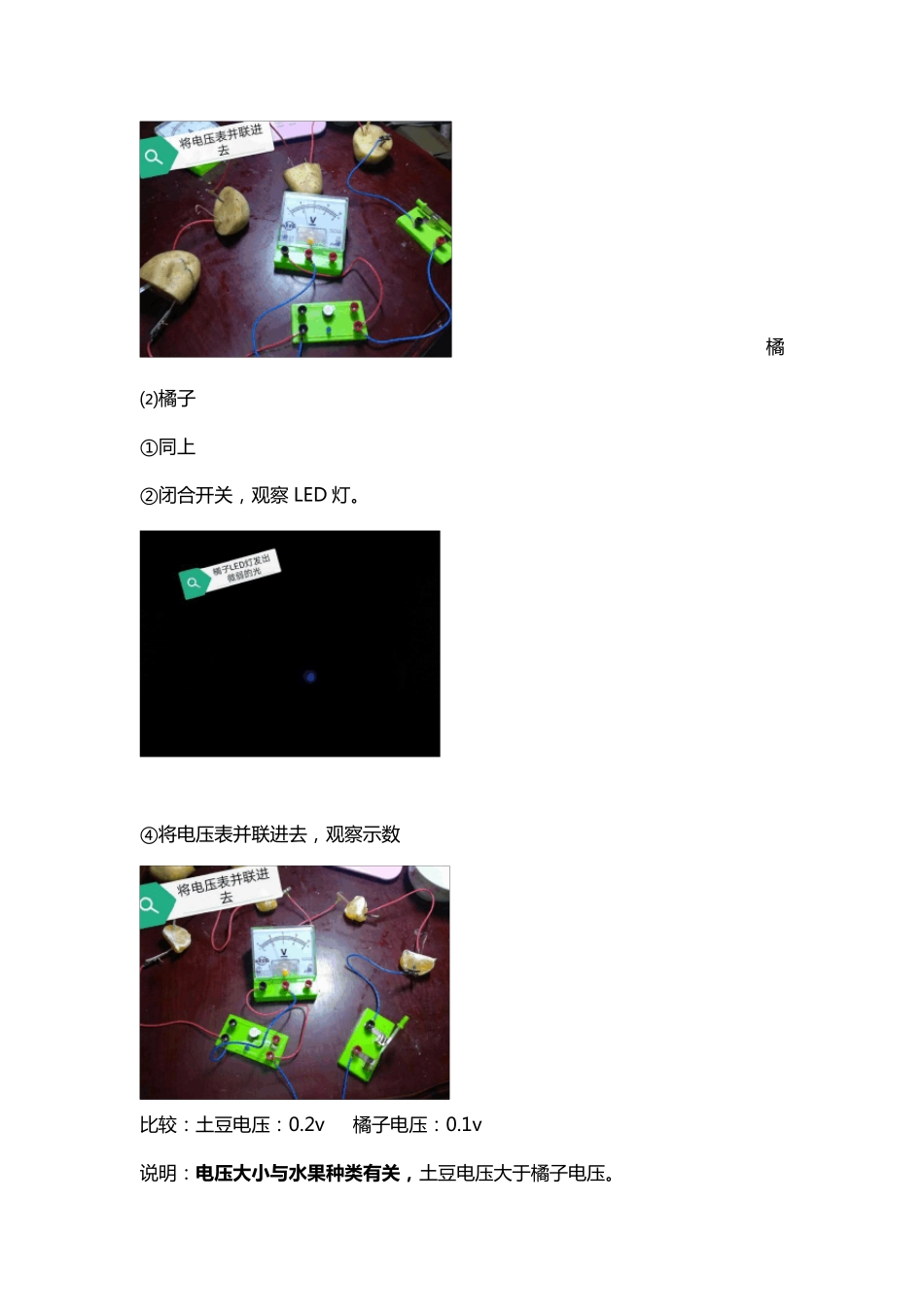 “水果电池”实验报告_第3页