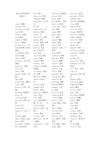 ★★★王陆807词汇升级版整理★★★
