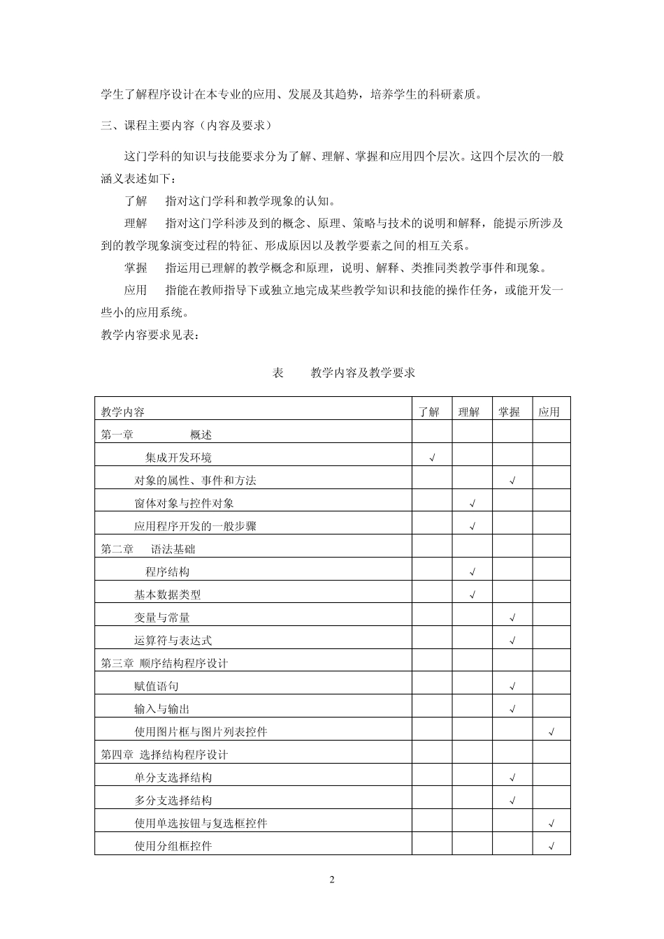 《.NET程序设计》教学大纲_第2页