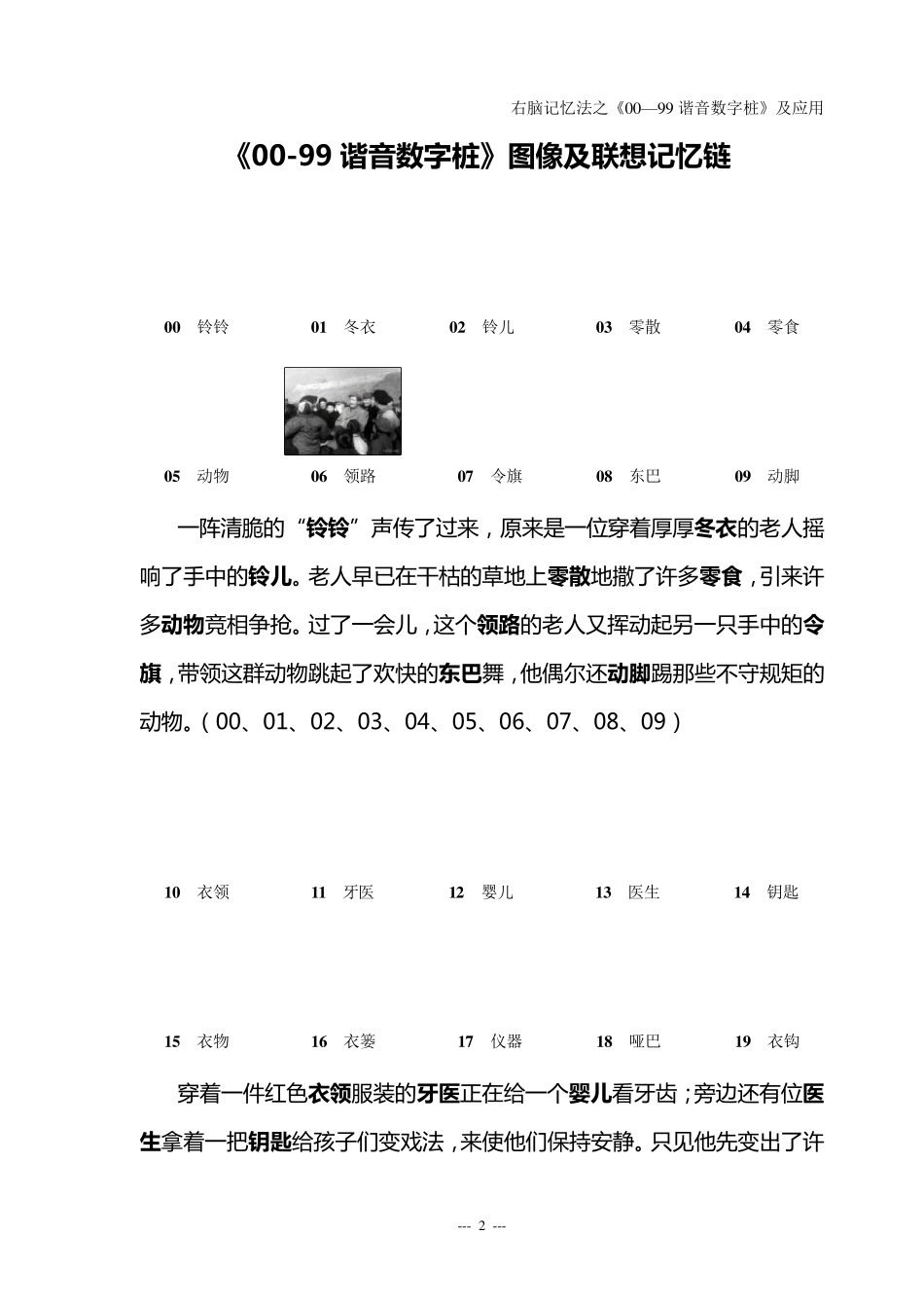 《0099谐音数字桩》图像联想记忆训练_第3页