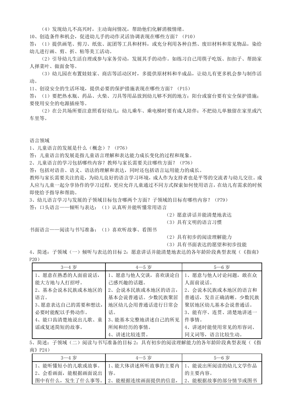 《36岁儿童学习与发展指南复习要点_第2页