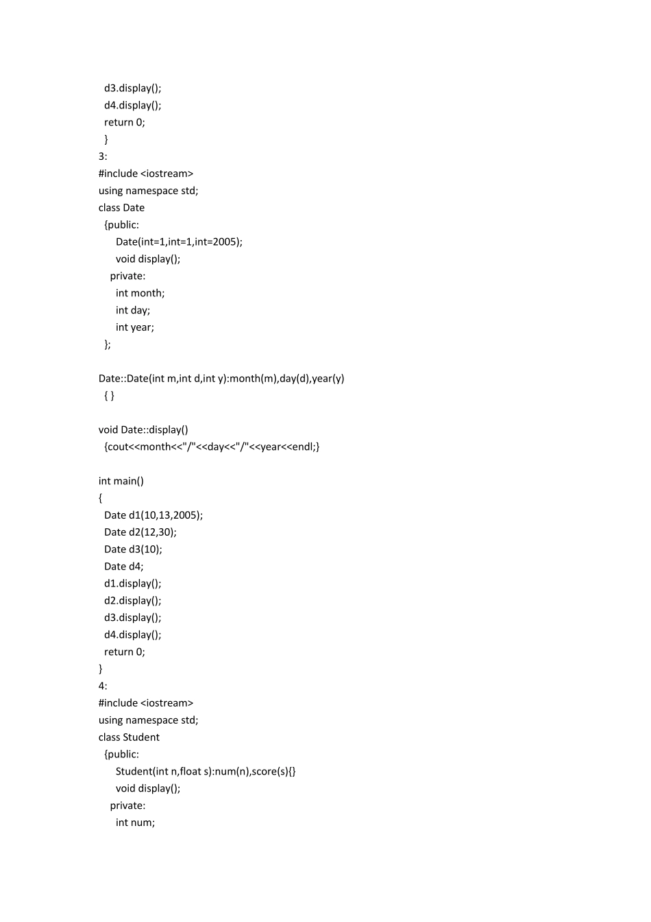 《C++面向对象程序设计》答案第三章谭浩强清华大学出版社_第2页