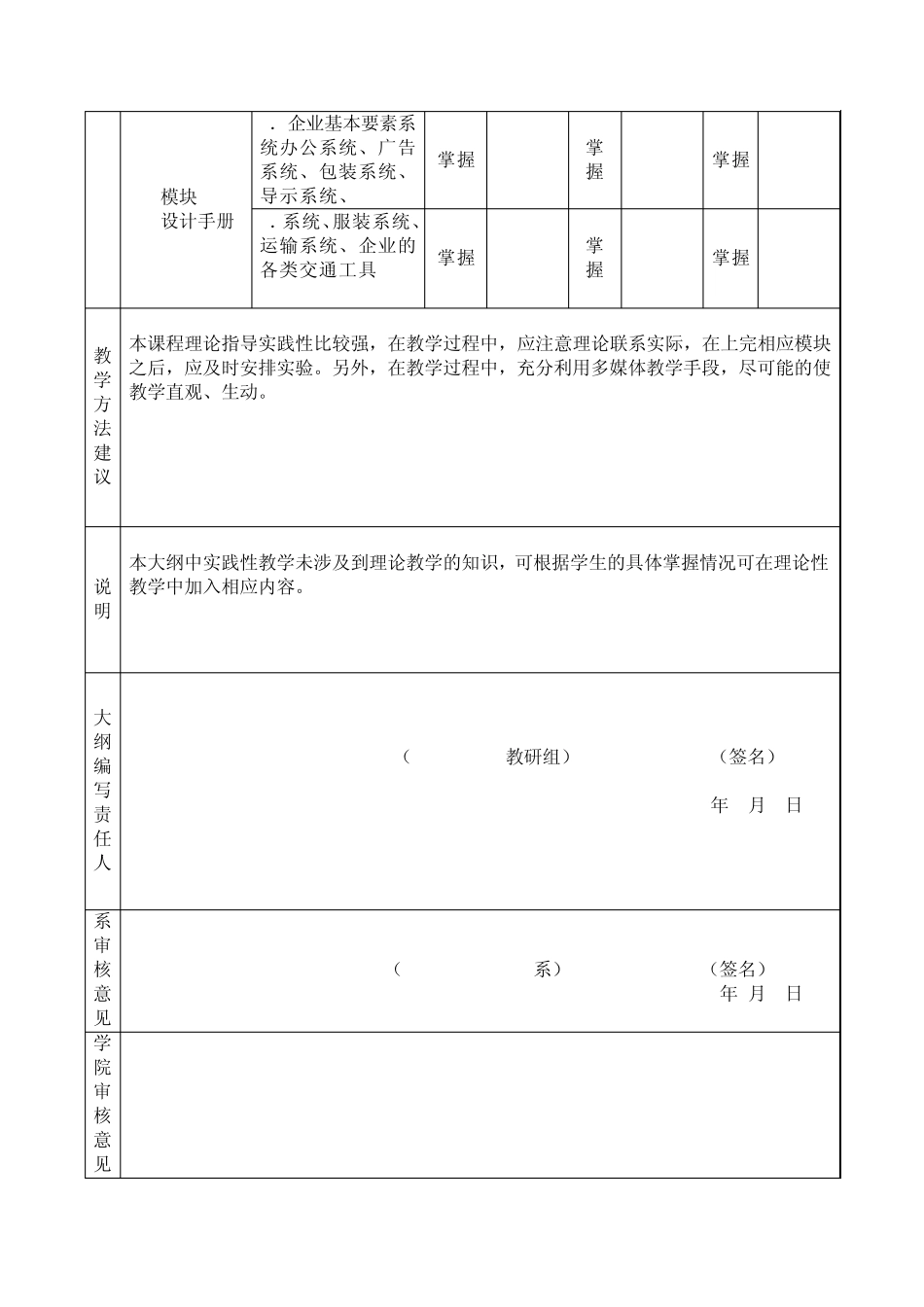 《CI设计》课程教学大纲(大专)_第3页