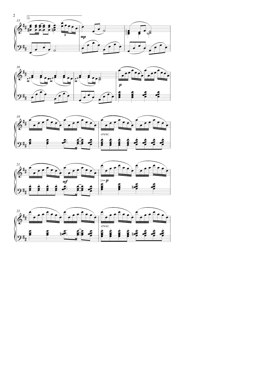 《encore》久石让十首完整原版钢琴谱!_第2页