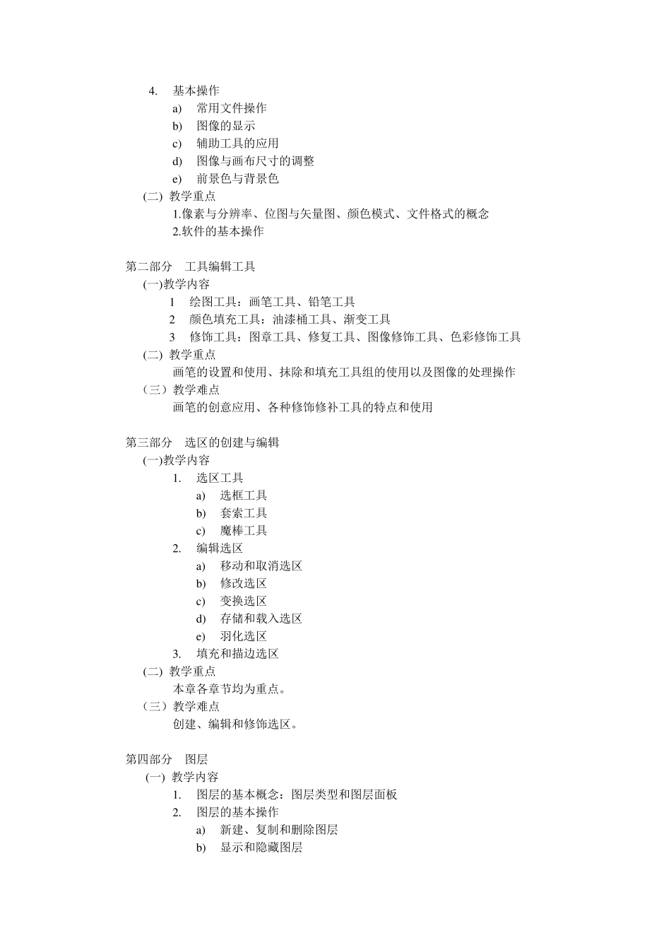 《Photoshop》课程教学大纲_第2页