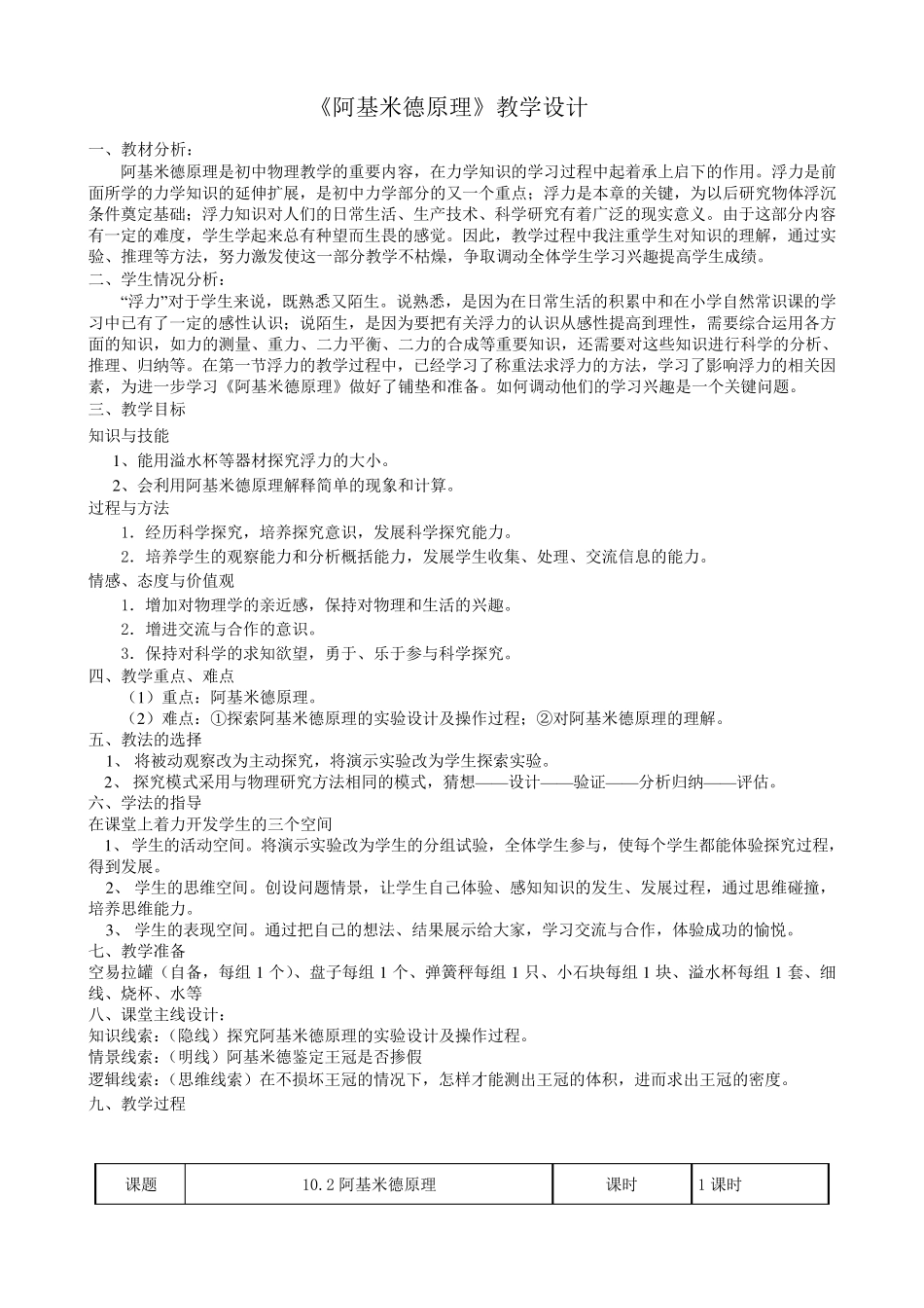 《_阿基米德原理》教学设计_第1页