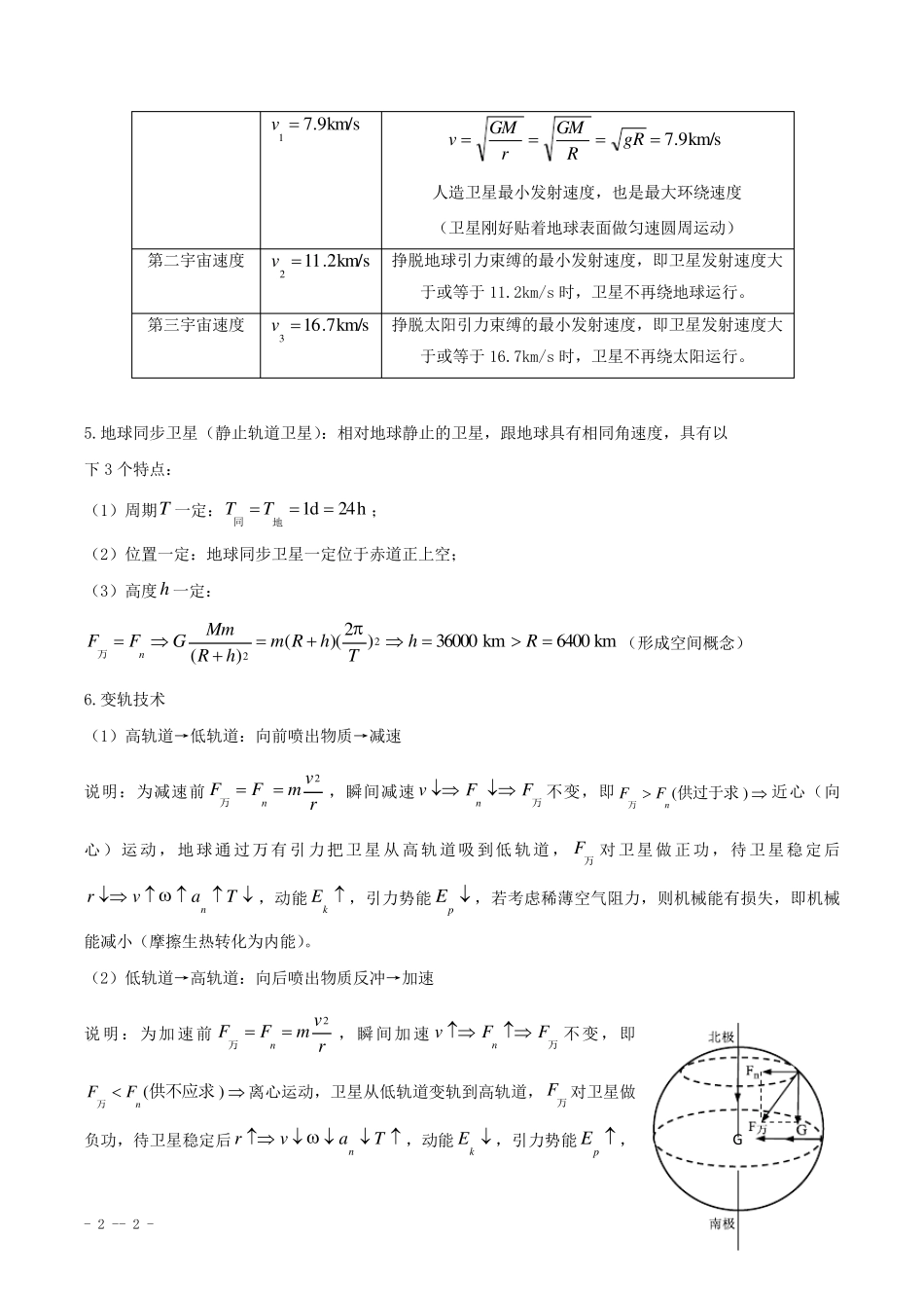《万有引力定律》专题复习(经典例题过关练习含答案)_第2页