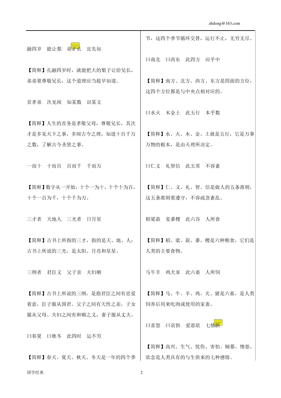 《三字经》原文及简释_第2页