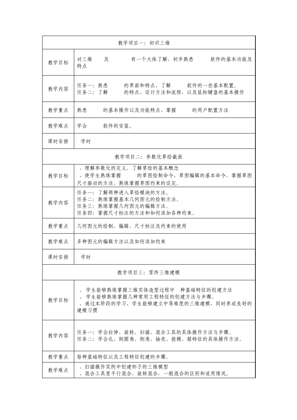 《三维CAD》课程标准_第2页