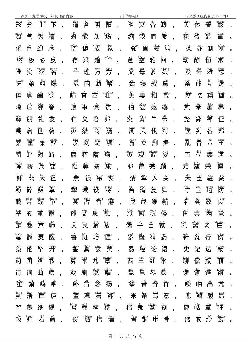 《中华字经》完整注音版_第2页