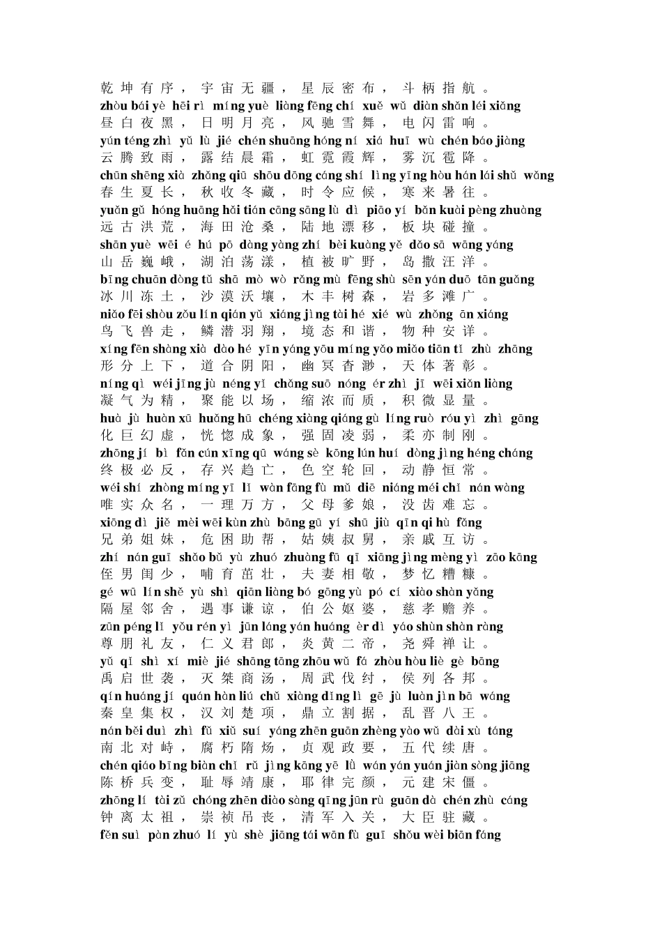 《中华字经》拼音版_第2页