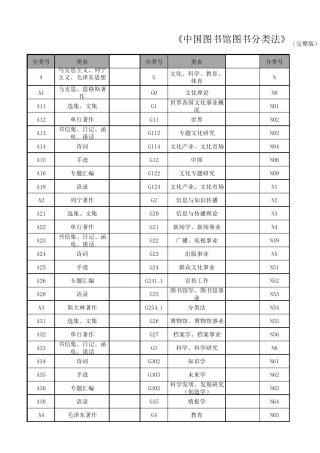 《中国图书馆图书分类法》