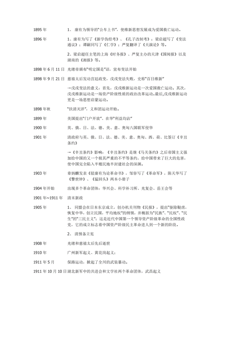 《中国近现代史纲要》大事年表时间轴_第3页