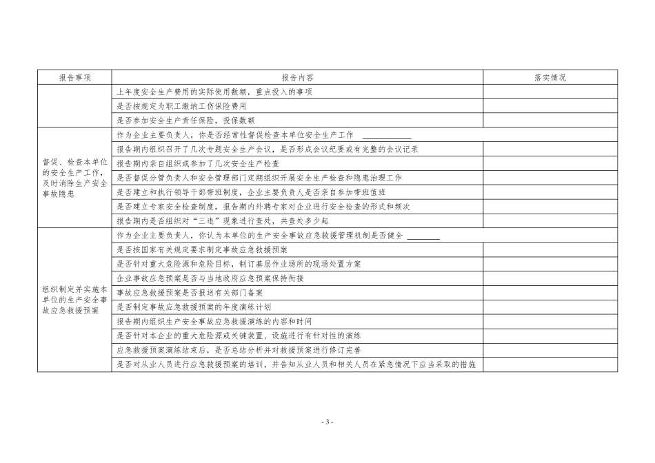 《主要负责人安全生产履职情况报告表》_第3页