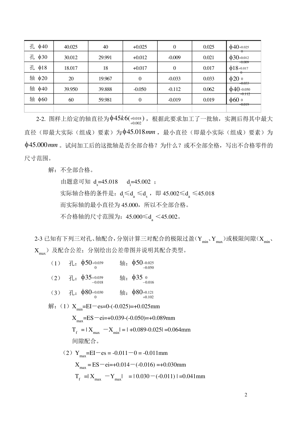 《互换性与技术测量》(胡凤兰任桂华版)课后完整答案_第2页