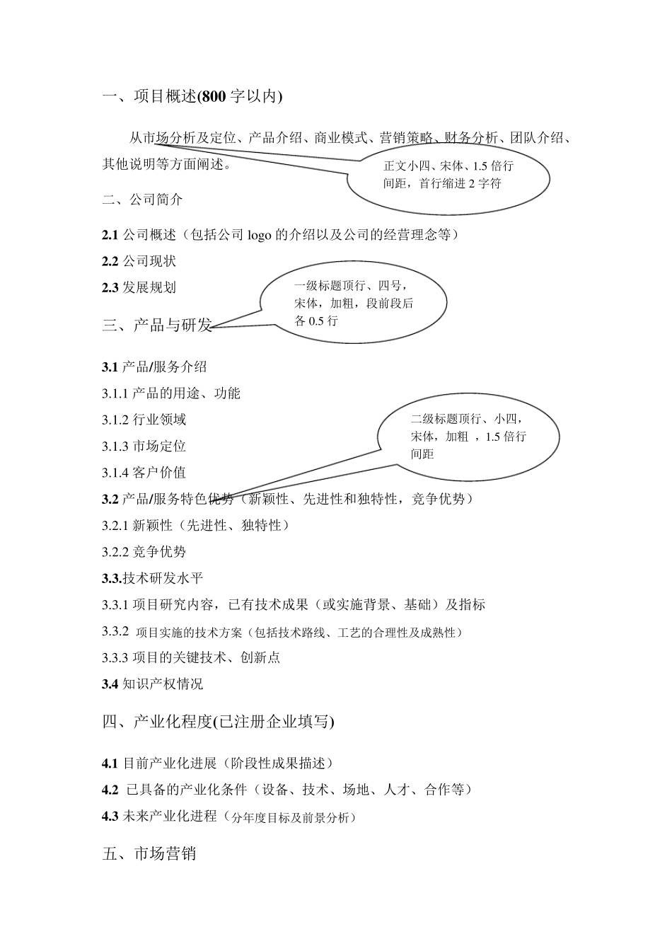 《互联网+》大赛项目计划书模板互联网加大赛的模板。_第3页