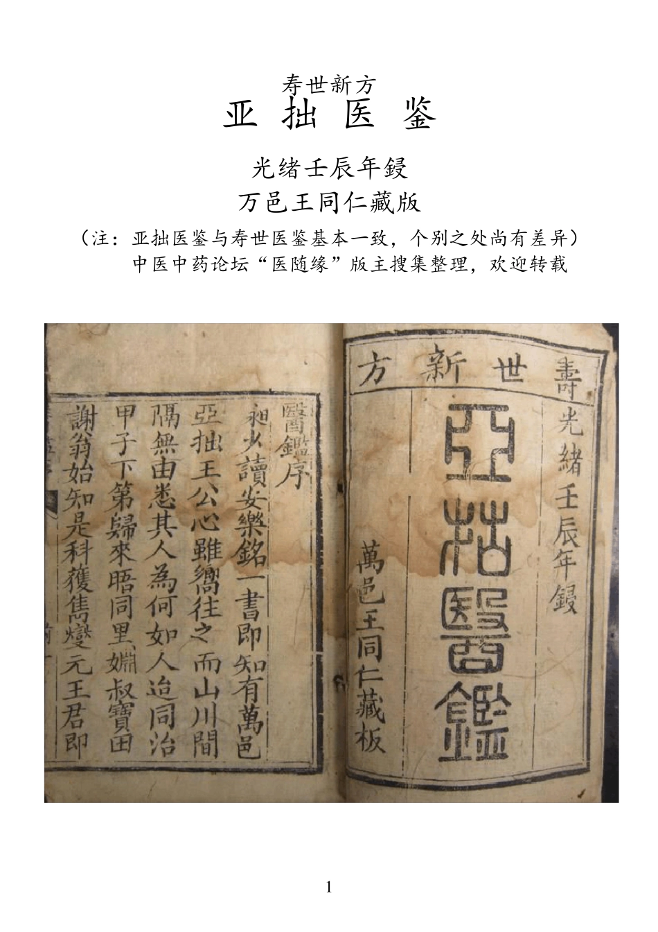 《亚拙医鉴》整理版_第1页