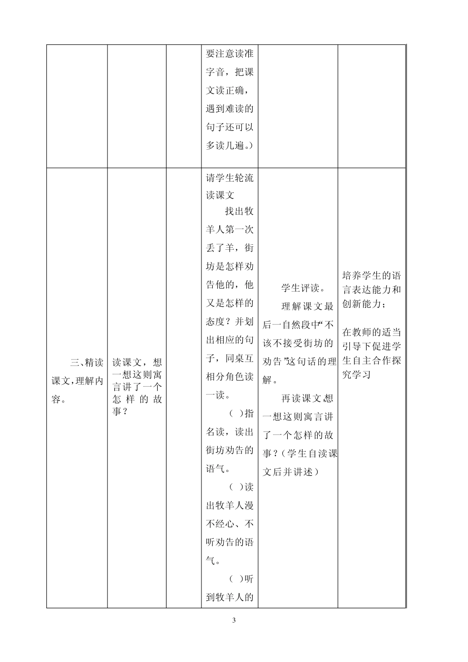 《亡羊补牢》授导型教学设计_第3页